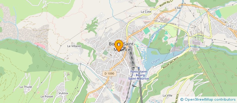 localisation de l'entreprise MADAME JENNIFER COMTE  BOURG-SAINT-MAURICE