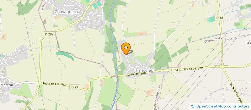 localisation de l'entreprise MADAME JENNIFER CORNET  TIGNIEU-JAMEYZIEU