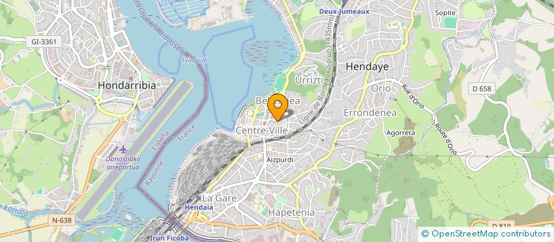 localisation de l'entreprise MADAME JENNIFER CORRE  HENDAYE