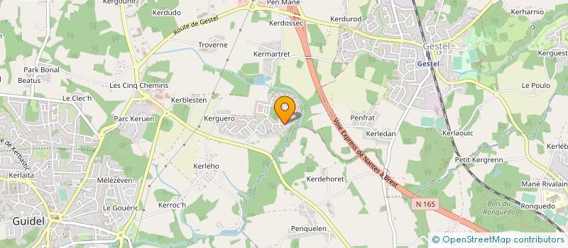 localisation de l'entreprise MADAME JENNIFER COUETOUX  GUIDEL