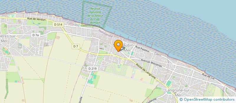 localisation de l'entreprise MADAME JENNIFER COURIAS  SAINT-AUBIN-SUR-MER