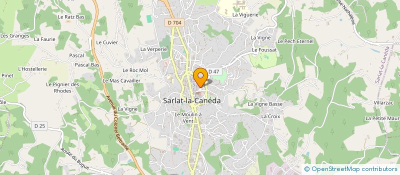 localisation de l'entreprise MADAME JENNIFER COUTURE  SARLAT-LA-CANEDA