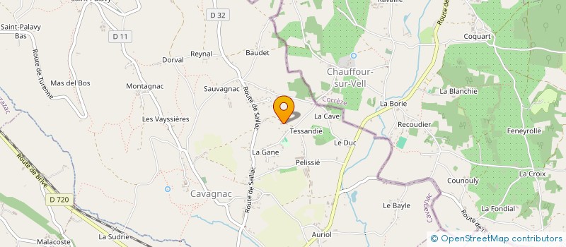 localisation de l'entreprise MADAME JENNIFER CREIGNOU  CAVAGNAC