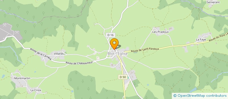 localisation de l'entreprise MADAME JENNIFER CROIZET  SAINT-PARDOUX