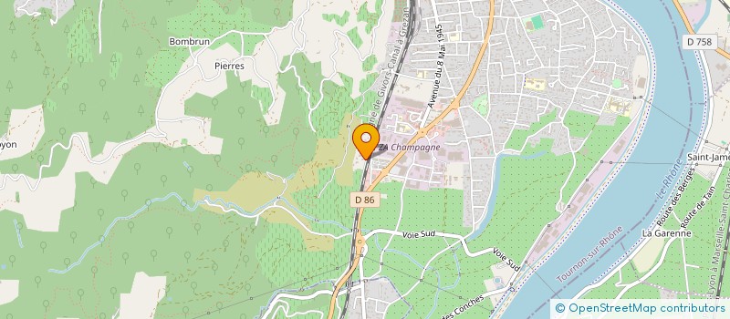 localisation de l'entreprise MADAME JENNIFER CROZET à TOURNON-SUR-RHONE