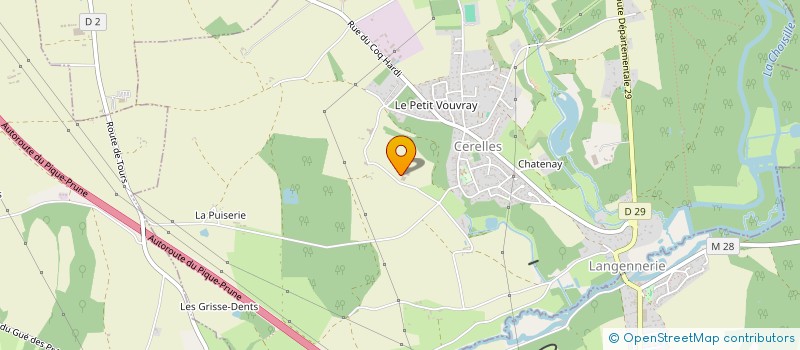 localisation de l'entreprise MADAME JENNIFER CRUZ  CERELLES