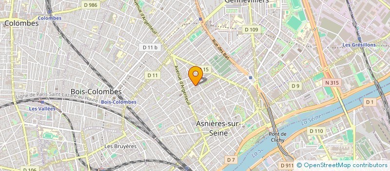 localisation de l'entreprise MADAME JENNIFER CUILLANDRE  ASNIERES-SUR-SEINE