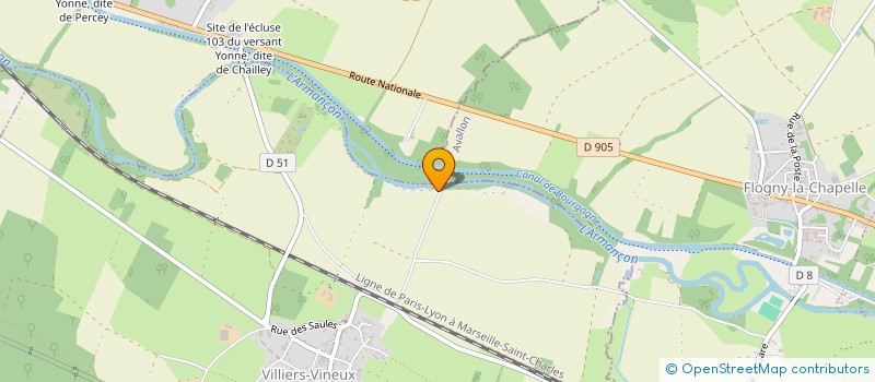 localisation de l'entreprise MADAME JENNIFER CUSTODIO  VILLIERS-VINEUX