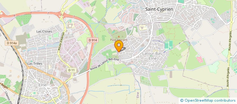 localisation de l'entreprise MADAME JENNIFER DA TRAVESSA  LATOUR-BAS-ELNE