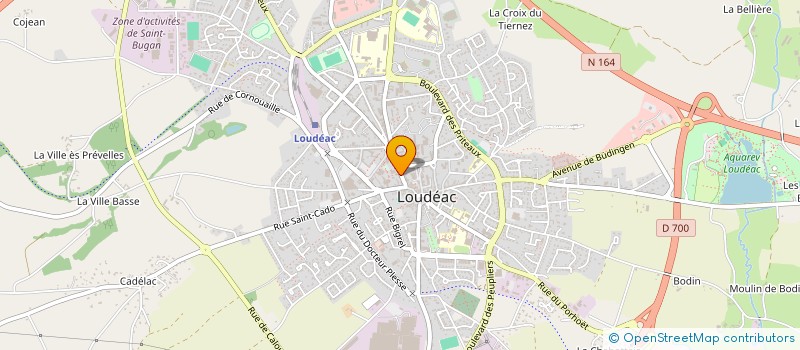 localisation de l'entreprise MADAME JENNIFER DAVY à LOUDEAC