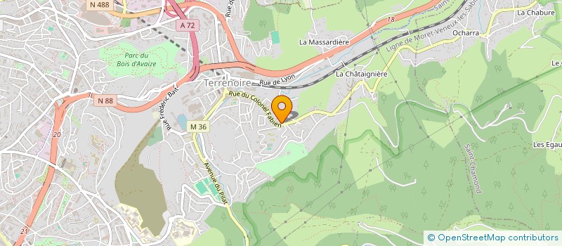 localisation de l'entreprise MADAME JENNIFER DE OLIVEIRA  SAINT-ETIENNE