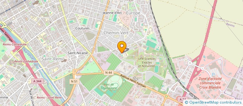 localisation de l'entreprise MADAME JENNIFER DE PIERO  REIMS