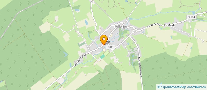 localisation de l'entreprise MADAME JENNIFER DEGARDIN  FELLERIES