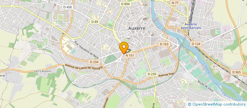 localisation de l'entreprise MADAME JENNIFER DEGREVE  AUXERRE