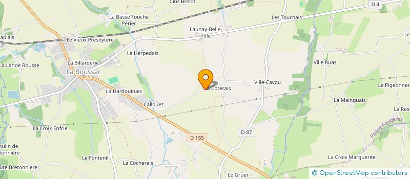 localisation de l'entreprise MADAME JENNIFER DELALANDE  LA BOUSSAC