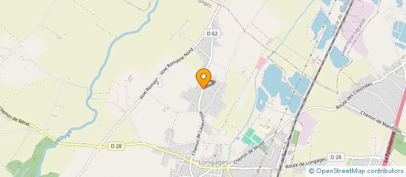 localisation de l'entreprise MADAME JENNIFER DELORT  LONGAGES