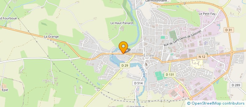 localisation de l'entreprise MADAME JENNIFER DENIS  ERNEE