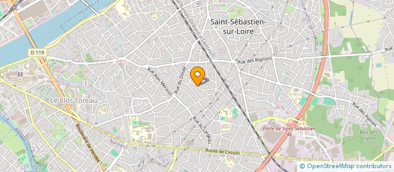 localisation de l'entreprise MADAME JENNIFER DIAZ à SAINT-SEBASTIEN-SUR-LOIRE