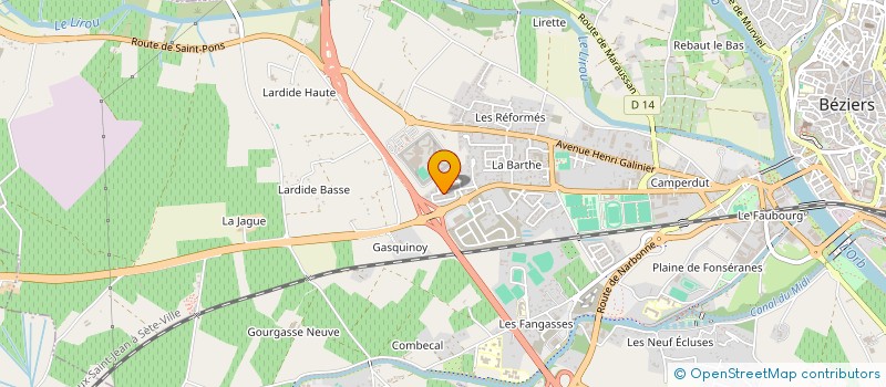 localisation de l'entreprise MADAME JENNIFER DIAZ à BEZIERS