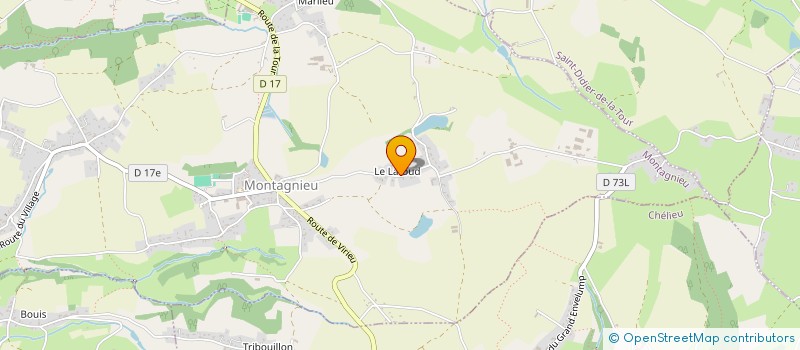 localisation de l'entreprise MADAME JENNIFER DRUNET  MONTAGNIEU