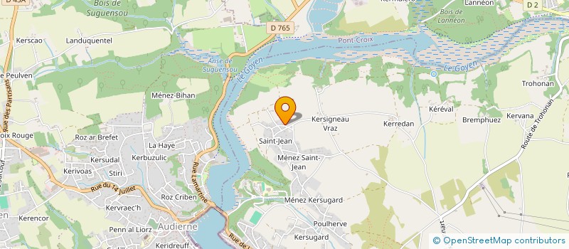 localisation de l'entreprise MADAME JENNIFER DUJON  PLOUHINEC