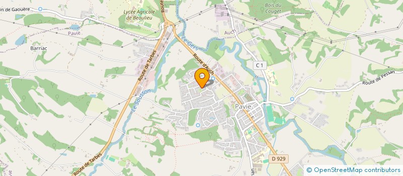 localisation de l'entreprise MADAME JENNIFER DUVAL  PAVIE