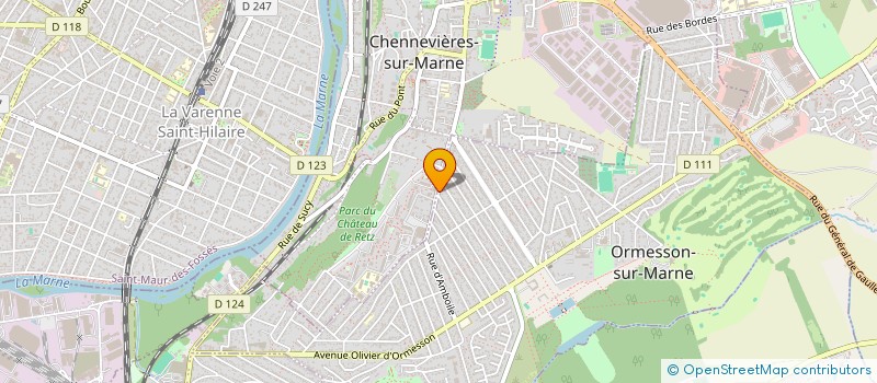 localisation de l'entreprise MADAME JENNIFER EEKE POBELE à CHENNEVIERES-SUR-MARNE