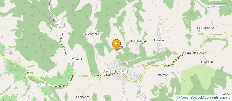 localisation de l'entreprise MADAME JENNIFER ELLIS  BADEFOLS-D ANS