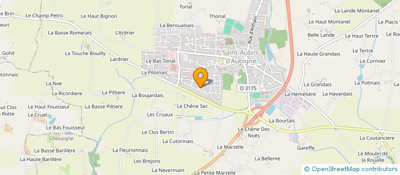 localisation de l'entreprise MADAME JENNIFER ERUSSARD  SAINT-AUBIN-D'AUBIGNE