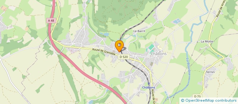 localisation de l'entreprise MADAME JENNIFER FAUVARQUE  CHABONS