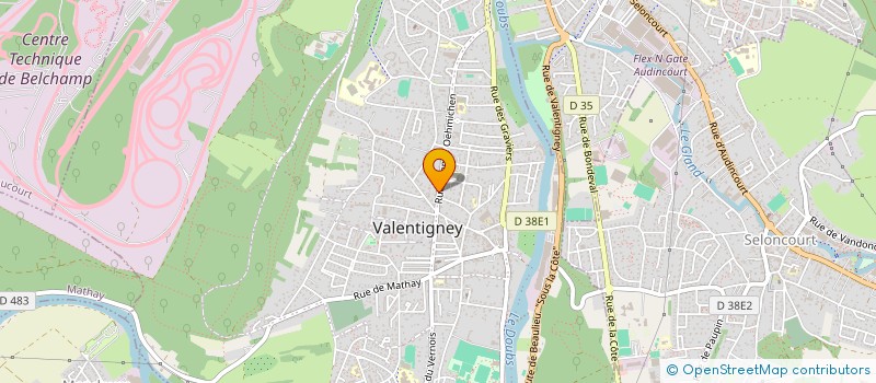 localisation de l'entreprise MADAME JENNIFER FAYEULE  VALENTIGNEY