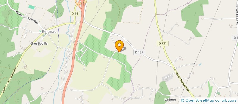 localisation de l'entreprise MADAME JENNIFER FAZILLEAU  BAIGNES-SAINTE-RADEGONDE