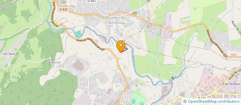 localisation de l'entreprise MADAME JENNIFER FERAUD  ANNONAY