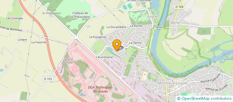 localisation de l'entreprise MADAME JENNIFER FERRARO  MONTREUIL-JUIGNE