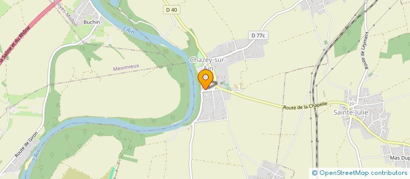 localisation de l'entreprise MADAME JENNIFER FEVE  CHAZEY-SUR-AIN