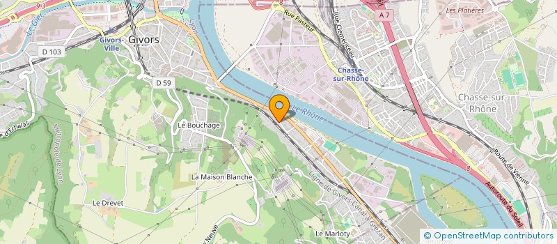 localisation de l'entreprise MADAME JENNIFER FILLOQUE  GIVORS