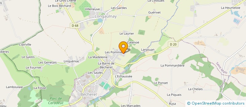 localisation de l'entreprise MADAME JENNIFER FONTAINE  LONGAULNAY