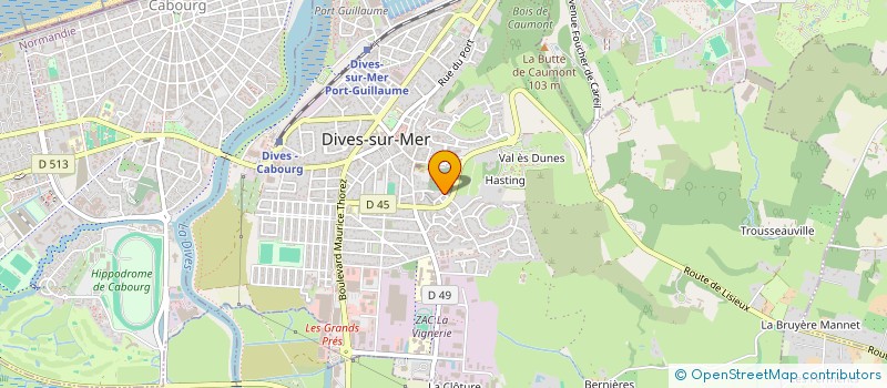 localisation de l'entreprise MADAME JENNIFER FORTIN  DIVES-SUR-MER