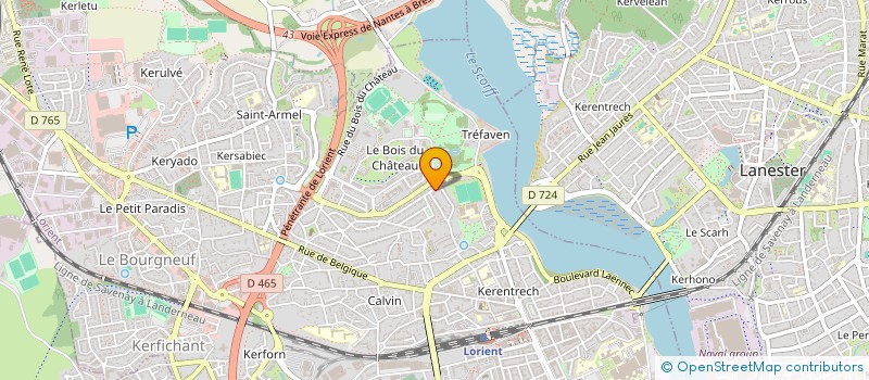 localisation de l'entreprise MADAME JENNIFER GAILLARD  LORIENT