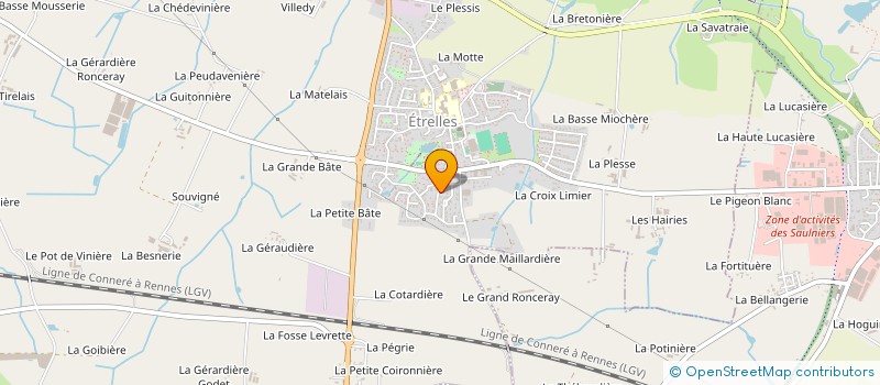 localisation de l'entreprise MADAME JENNIFER GARAULT  ETRELLES