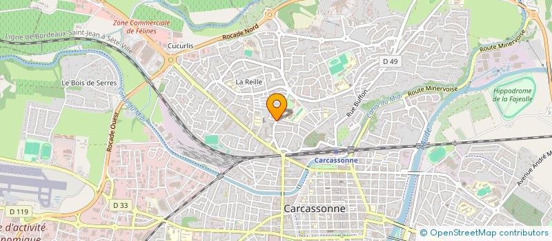 localisation de l'entreprise MADAME JENNIFER GARCIA  CARCASSONNE