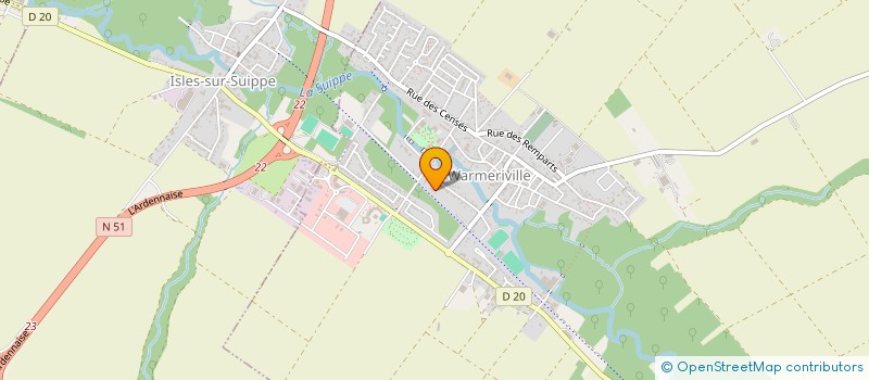 localisation de l'entreprise MADAME JENNIFER GILLOT  WARMERIVILLE