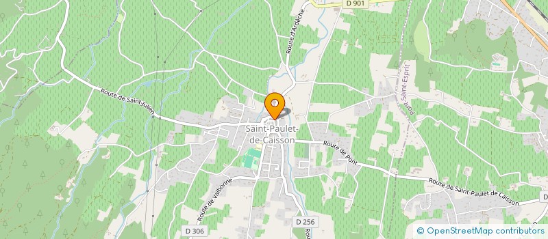 localisation de l'entreprise MADAME JENNIFER GIRARD  SAINT-PAULET-DE-CAISSON