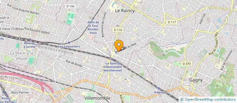 localisation de l'entreprise MADAME JENNIFER GOMES à LE RAINCY