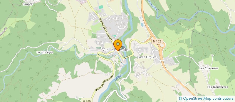 localisation de l'entreprise MADAME JENNIFER GOMEZ  VIEILLE-BRIOUDE