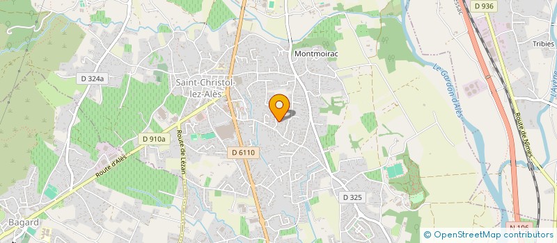 localisation de l'entreprise MADAME JENNIFER GONON  SAINT-CHRISTOL-LEZ-ALES