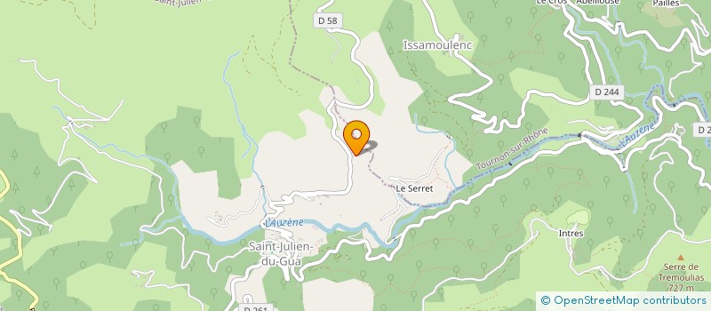 localisation de l'entreprise MADAME JENNIFER GOUTTENOIRE  SAINT-JULIEN-DU-GUA