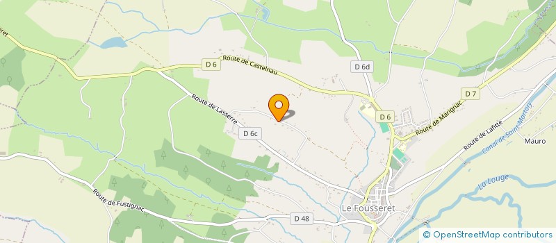 localisation de l'entreprise MADAME JENNIFER GREENWOOD  LE FOUSSERET