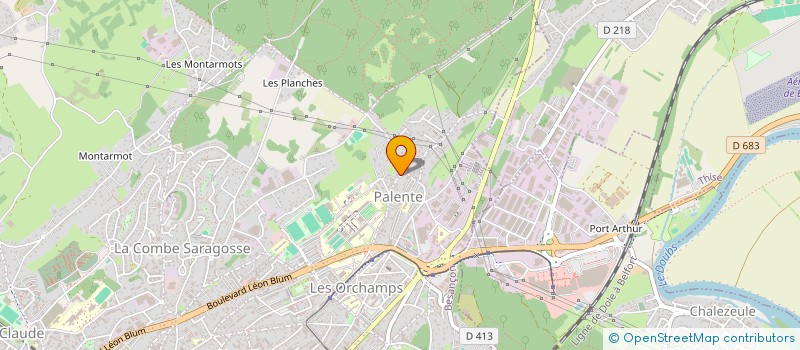 localisation de l'entreprise MADAME JENNIFER GUERIN  BESANCON