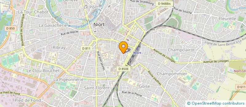 localisation de l'entreprise MADAME JENNIFER GUILLAUD à NIORT